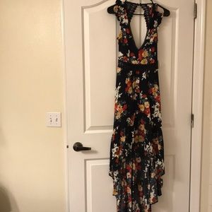 Floral High Low Maxi